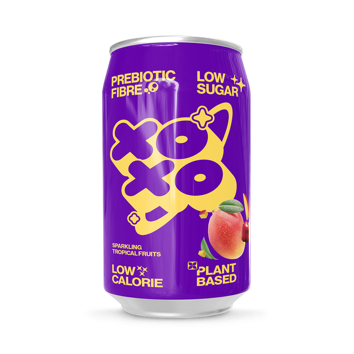 Xoxo Prebiotic Sparkling Soda Tropical Fruits 330ml image 1