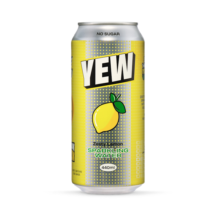 Yew Zesty Lemon Sparkling Water 440ml