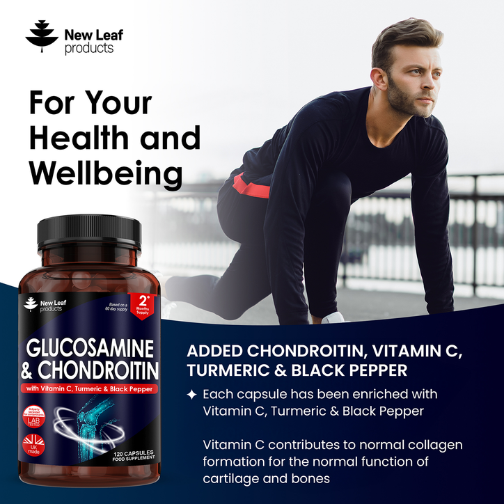 New Leaf Products Glucosamine & Chondroitin Complex 120 Capsules image 3