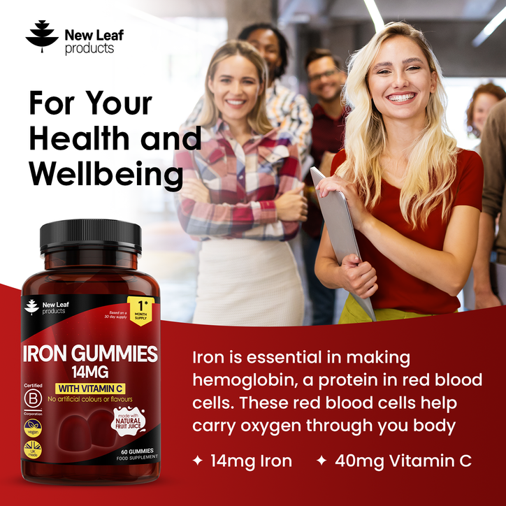 New Leaf Products Iron With Vitamin C 60 Gummies image 3