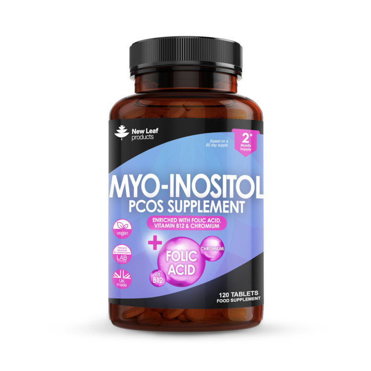 New Leaf Products Myo Inositol Capsules 120 Capsules image 1