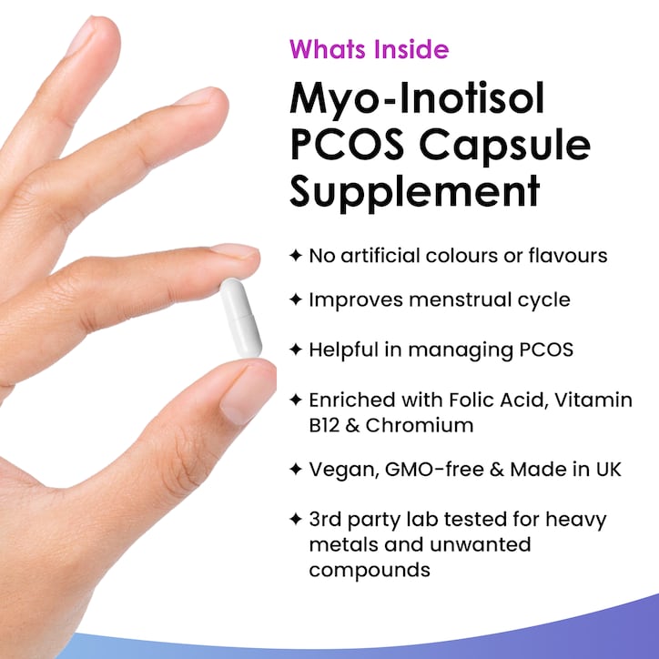 New Leaf Products Myo Inositol Capsules 120 Capsules image 2