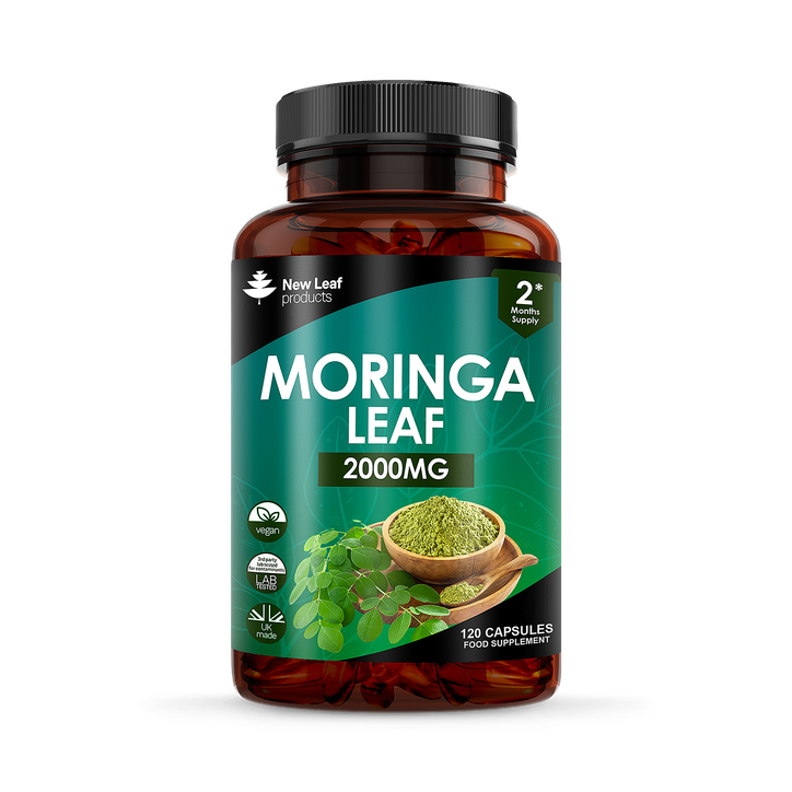 New Leaf Products Moringa Capsules Enriched With Black Pepper 120 Capsules image 1