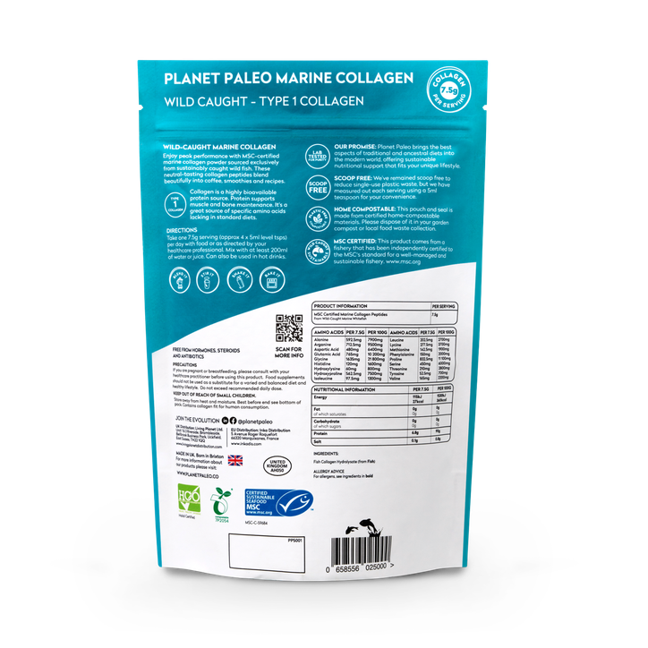 Planet Paleo Marine Collagen 225G image 2