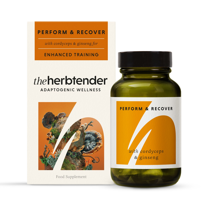 The Herbtender Perform & Recover With Cordyceps & Ginseng 60 Vegan Capsules image 1