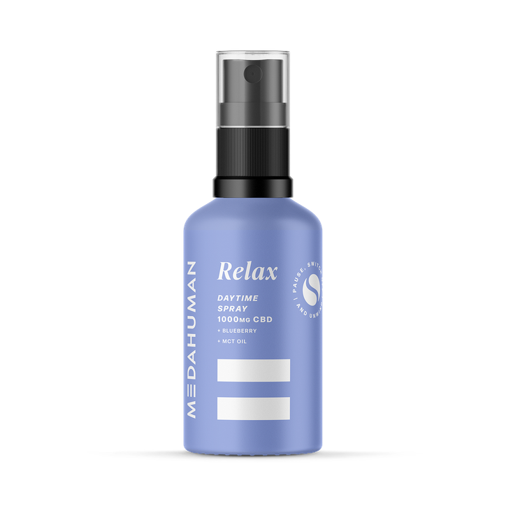 Medahuman Relax Day Time CBD Spray 1000mg Blueberry Flavour 30ml