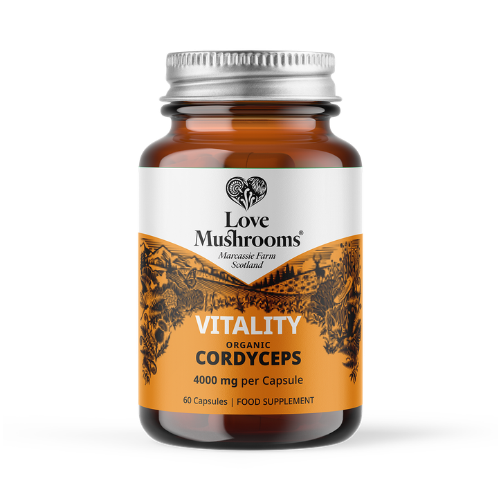 Love Mushrooms Organic Cordyceps 4000mg Capsules image 1