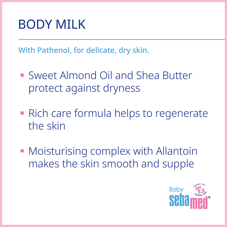 Sebamed Baby Body Milk 200ml image 3