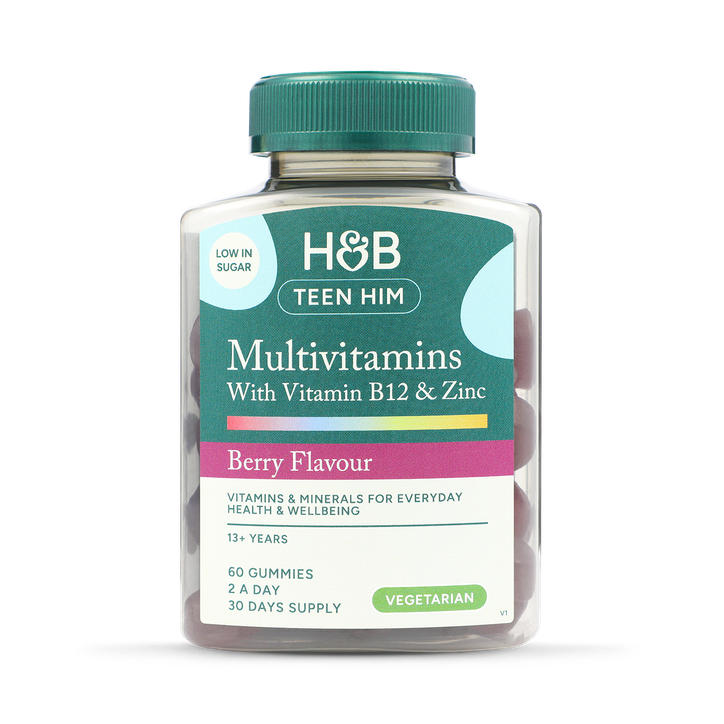 Holland & Barrett Men's Teen Him Multivitamin Berry Flavour 60 Gummies