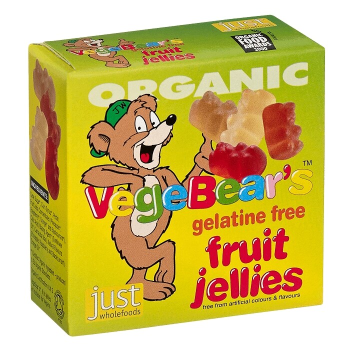 Just Wholefoods Organic VegeBears Fruit Jellies 100g image 1