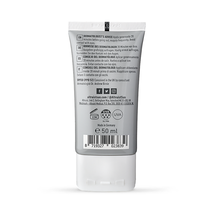 Altruist Face Fluid Sunscreen SPF50 50ml image 3
