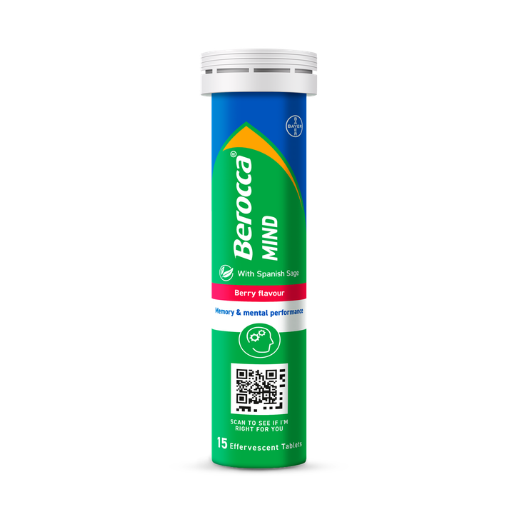 Berocca Mind Effervescent Tablets Berry 15 Tablets image 1