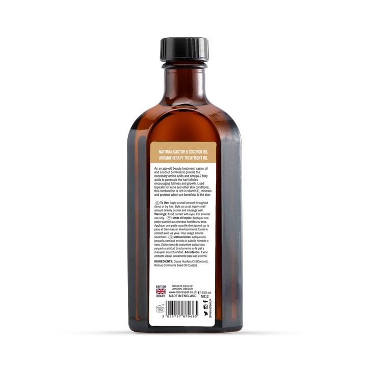 Nature Spell Hair & Body Oil Castor & Coconut 150ml image 2