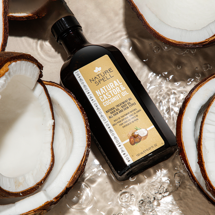 Nature Spell Hair & Body Oil Castor & Coconut 150ml image 3