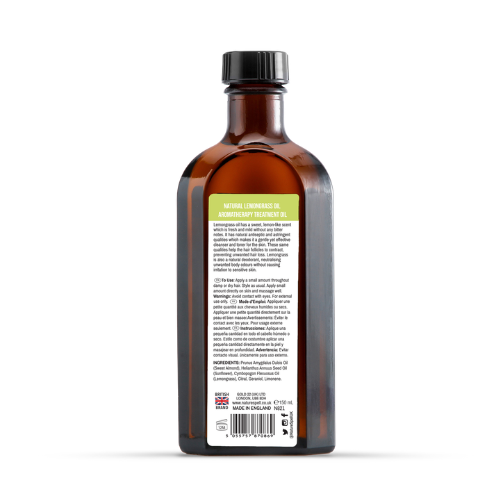 Nature Spell Hair & Body Oil Lemongrass 150ml image 2