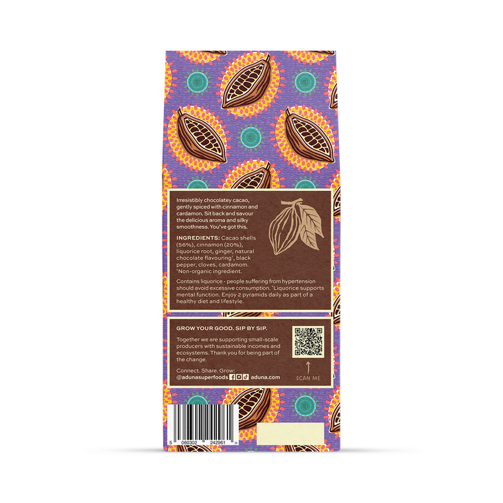Aduna Mind Superfood Cacao Tea 15x Tea Bags | H&B