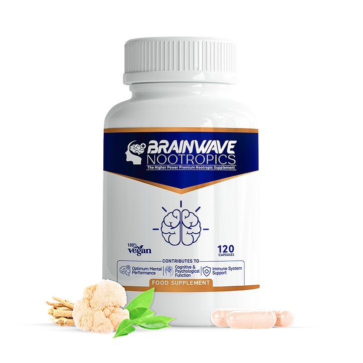lion's mane l theanine l carnitine Brainwave Nootropics Brain Function & Immune System Support Complex