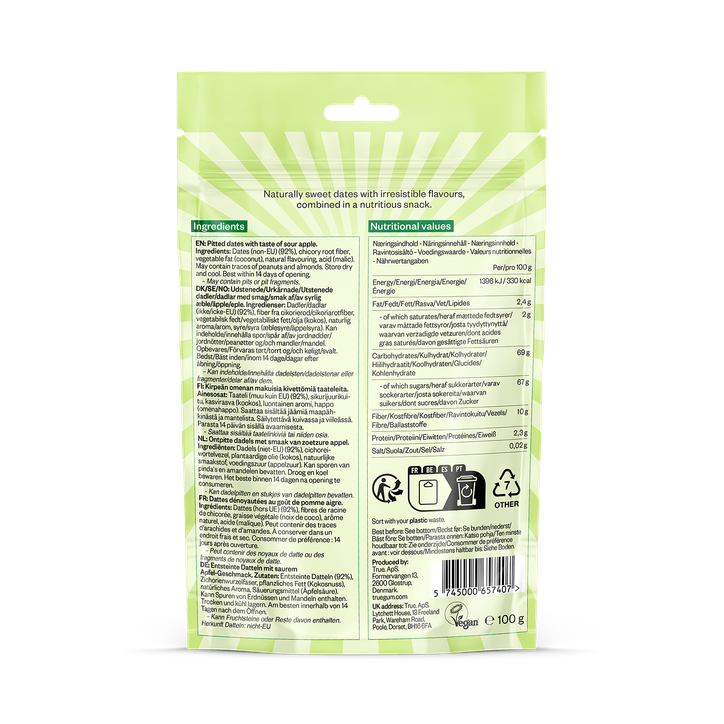 True Dates Sour Apple 100g image 2