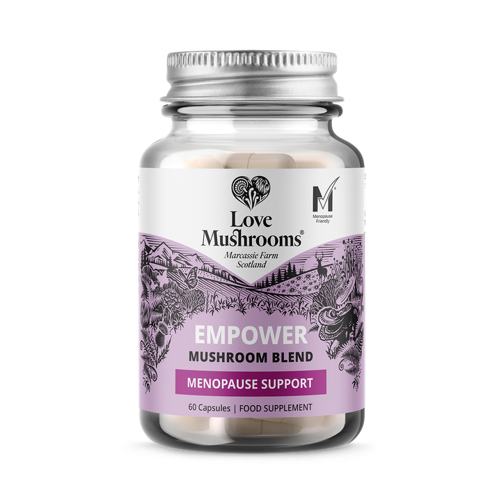 Women's Love Mushrooms Empower Mushroom Blend for Menopause x 60 capsules - Menopause Support - 60 Capsules