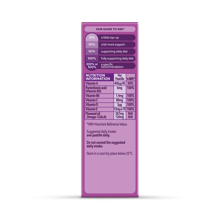 Bassetts Vitamins 3-6 Omega-3 & Multivitamins Blackcurrant 30 Gummies image 3