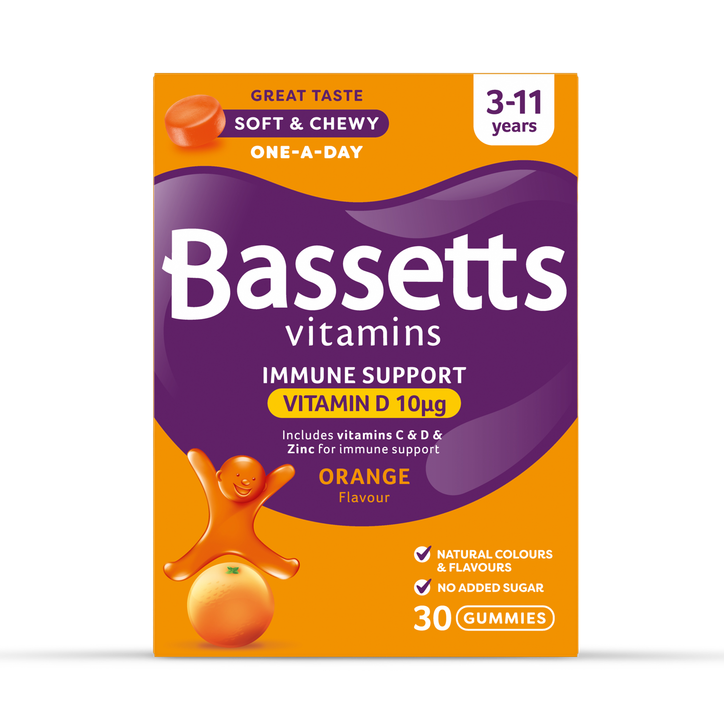 Bassetts Vitamins 3-11 Immune Support  Orange 30 Gummies image 1