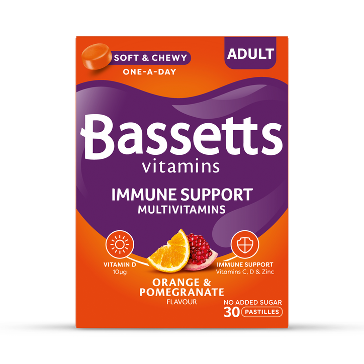 Bassetts Vitamins Adult Immune Support Multivitamins Orange & Pomegranate 30 Pastilles image 1