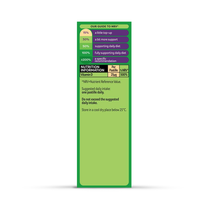Bassetts Vitamins Adult Vitamin D  Apple & Raspberry 30 Pastilles image 3