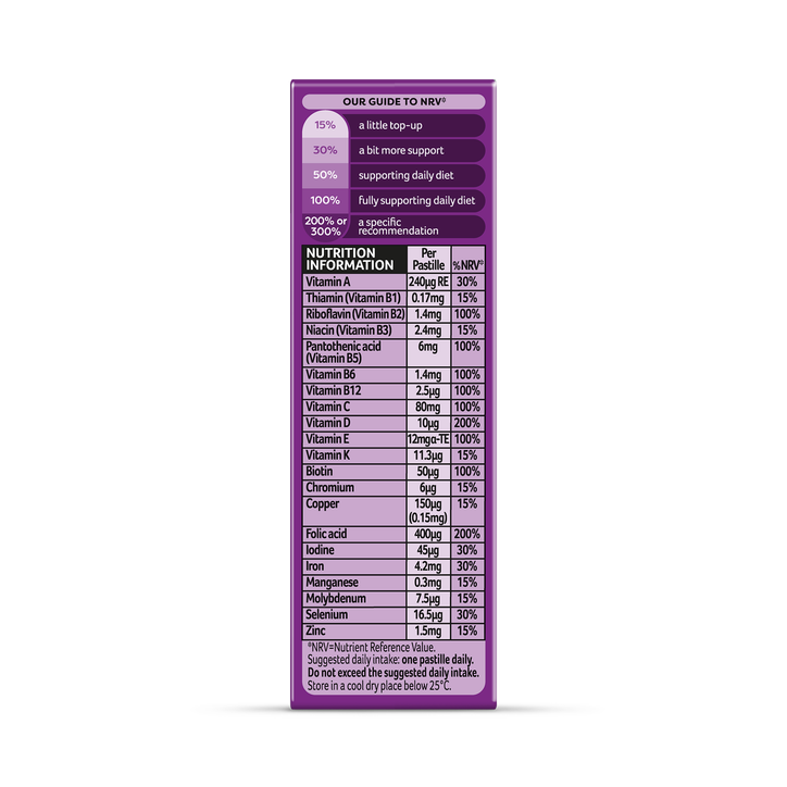 Bassetts Vitamins Woman Multivitamins & Multiminerals Raspberry 30 Pastilles image 3