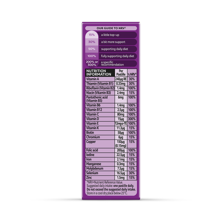 Bassetts Vitamins Woman 50+Multivitamins & Multiminerals Orange & Lemon 30 Pastilles image 3