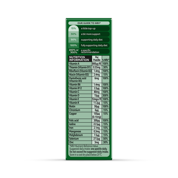 Bassetts Vitamins Man 50+ Multivitamins & Multiminerals Orange & Lime 30 Pastilles image 3