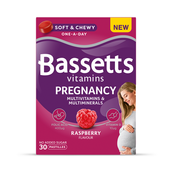 Bassetts Vitamins Pregnancy Multivitamins & Multiminerals  Raspberry 30 Pastilles image 1