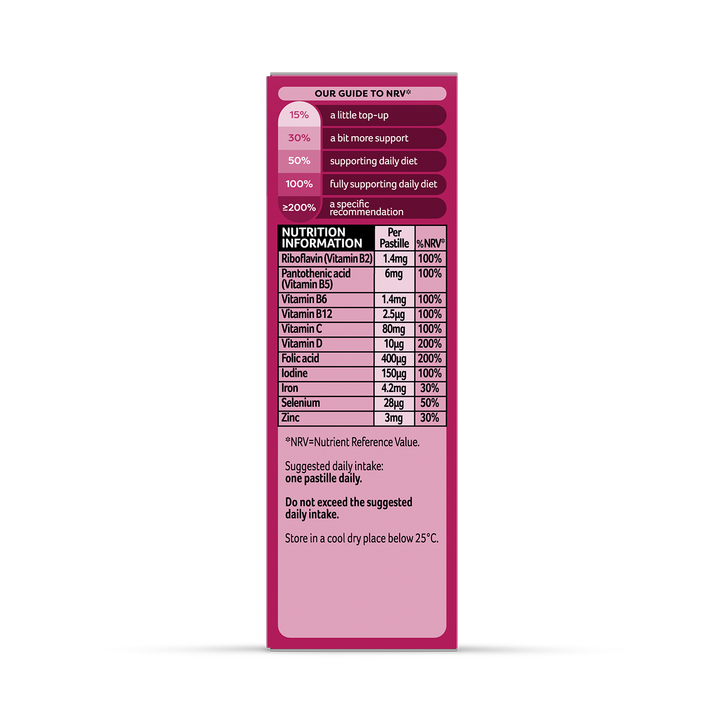 Bassetts Vitamins Pregnancy Multivitamins & Multiminerals  Raspberry 30 Pastilles image 3