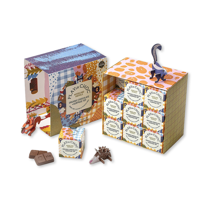PLAYin CHOC ToyChoc Box WOODLAND ANiMALS GiFT SET