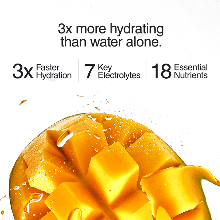 Phizz Daily Energy 3-In-1 Formula, Hydration, Electrolytes & Vitamins Effervescent Tablets Mango 20 Tablets image 2