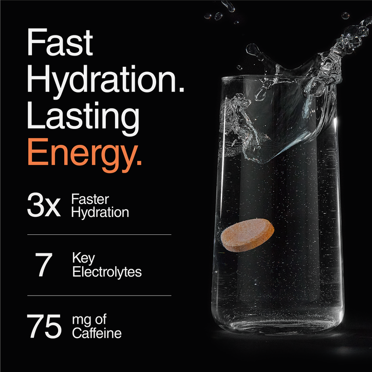 Phizz Daily Energy 3-In-1 Formula, Hydration, Electrolytes & Vitamins Effervescent Tablets Orange  20 Tablets image 3