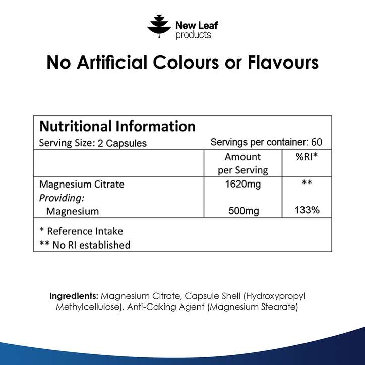 Magnesium Citrate Capsules 120 capsules image 3
