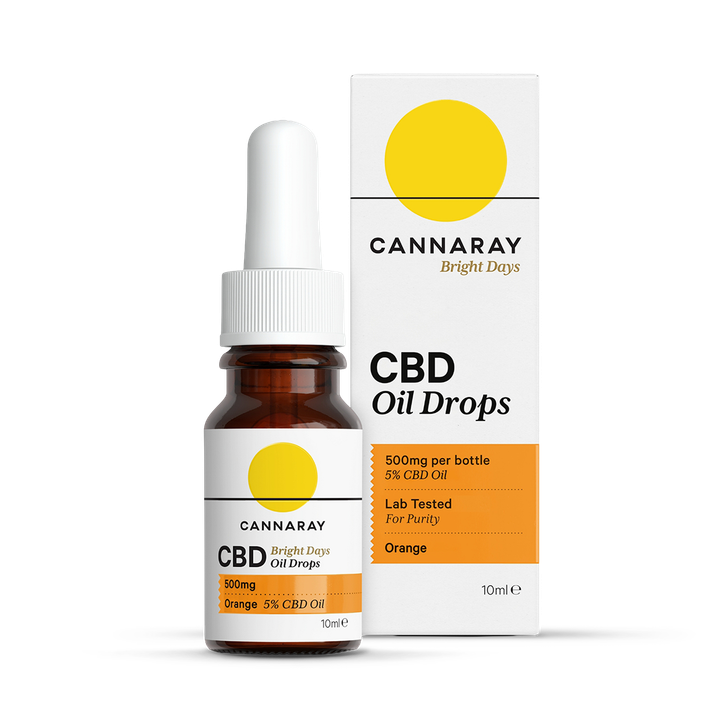 Cannaray Orange Bright Days Oil Drops Flavour 500Mg 10Ml