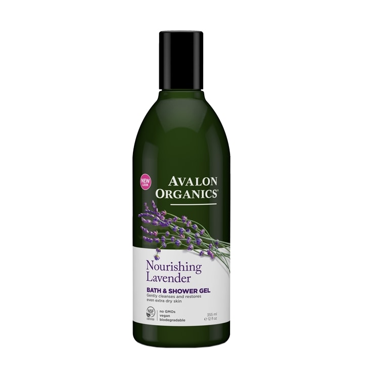 Avalon Organics Nourishing Lavender Bath and Shower Gel 350ml image 1