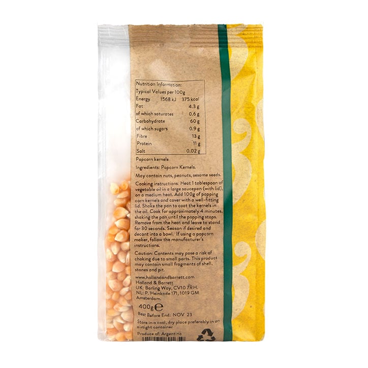 Holland & Barrett Popcorn Kernels 400g image 2