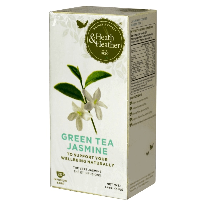 Heath & Heather Green Tea & Jasmine 20 Tea Bags image 1