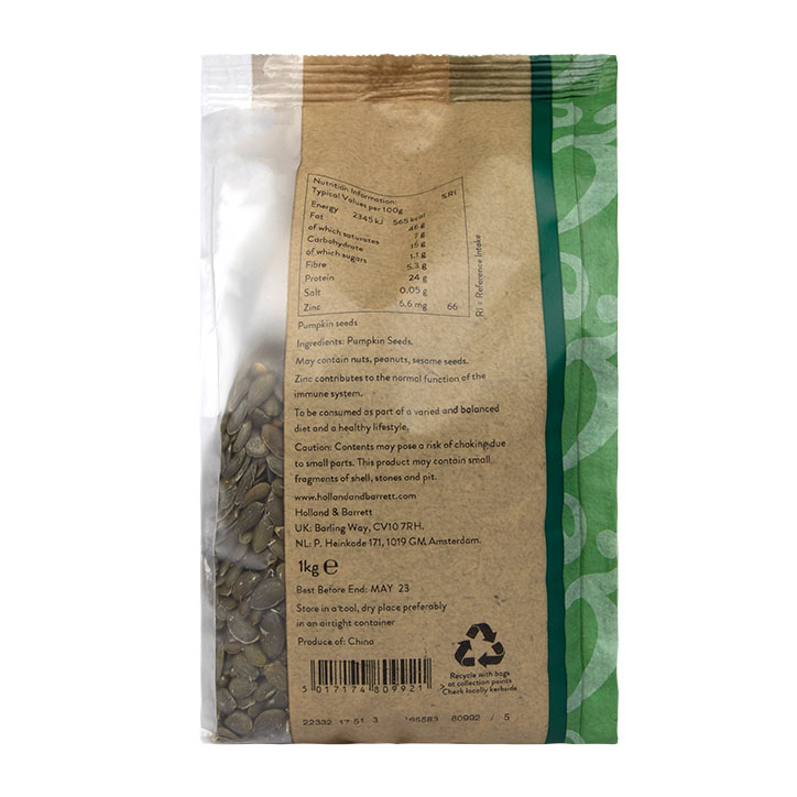 Holland & Barrett Pumpkin Seeds 1kg image 2