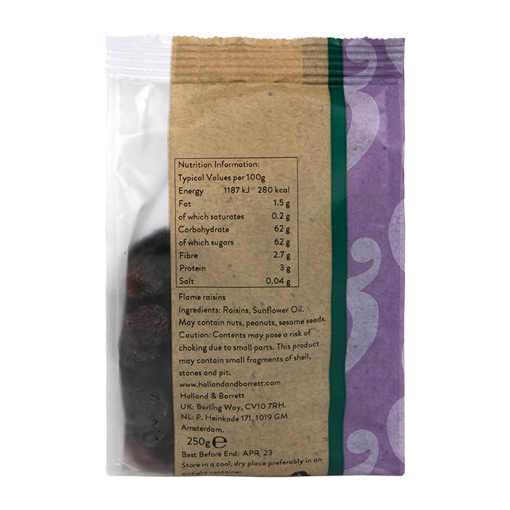 Holland & Barrett Flame Raisins 250g image 2