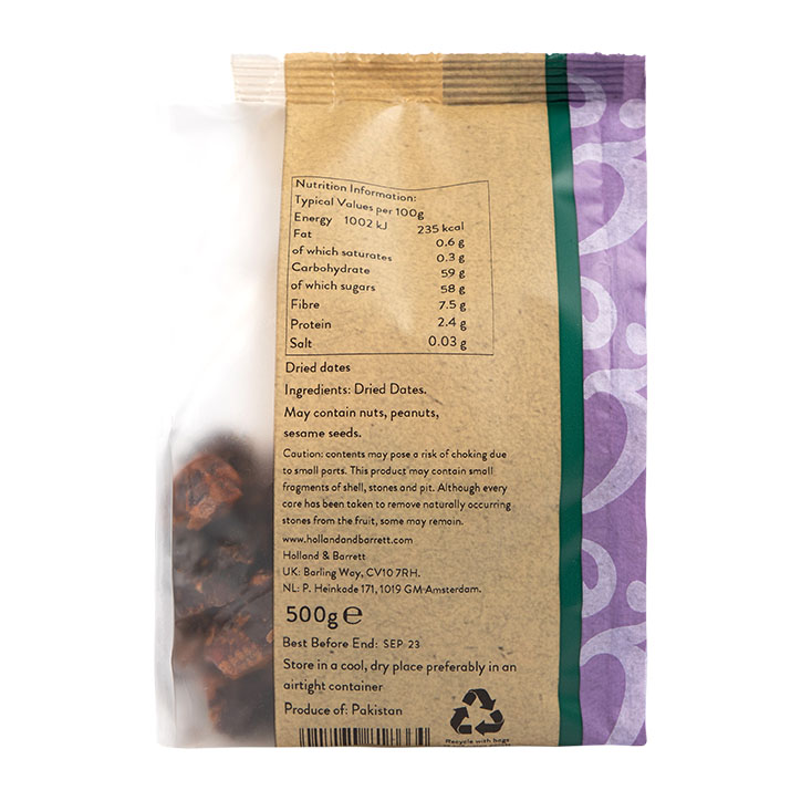 Holland & Barrett Dried Dates 500g image 2