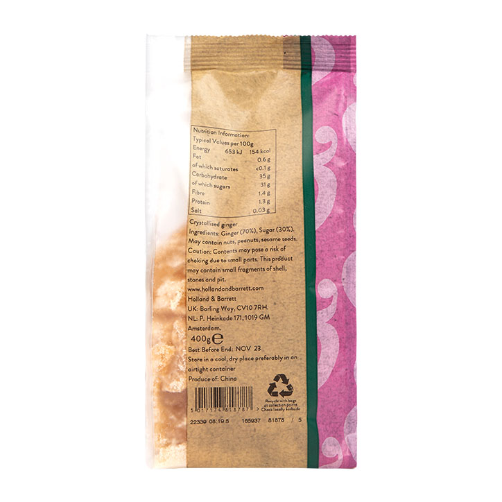 Holland & Barrett Crystallised Ginger 400g image 2