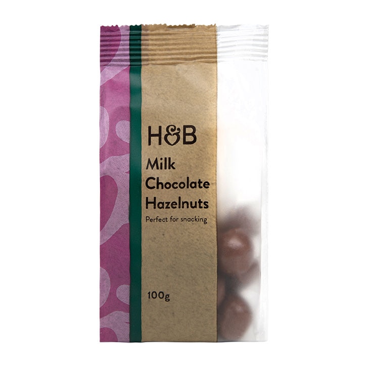 Holland & Barrett Milk Chocolate Hazelnuts 100g