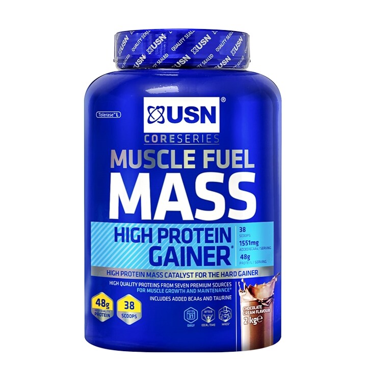 USN Muscle Fuel Mass Chocolate 2000g Powder image 1