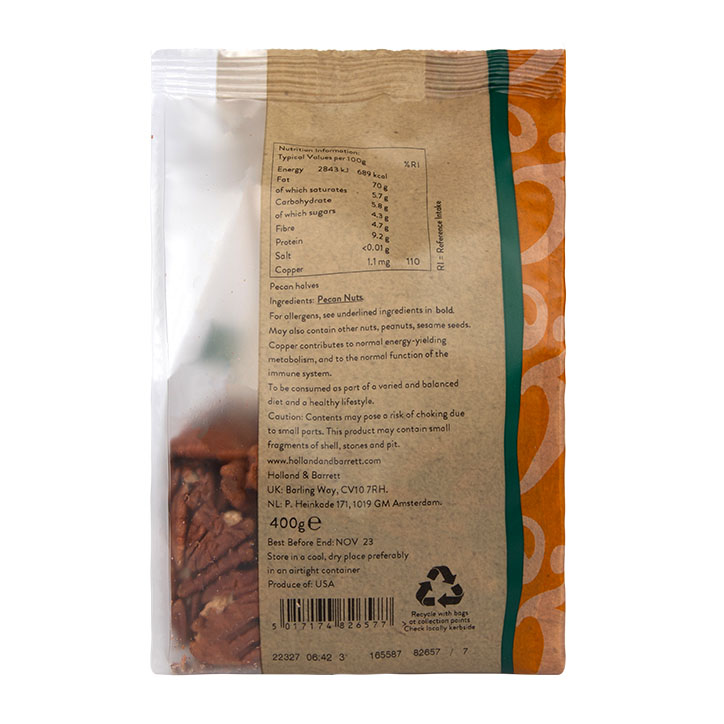 Holland & Barrett Pecan Halves 400g image 2