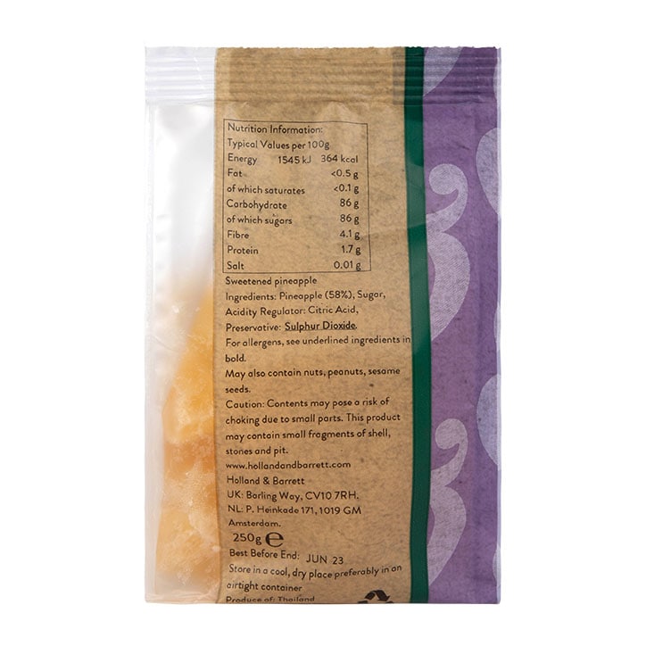 Holland & Barrett Chunky Pineapple Pieces 250g image 2