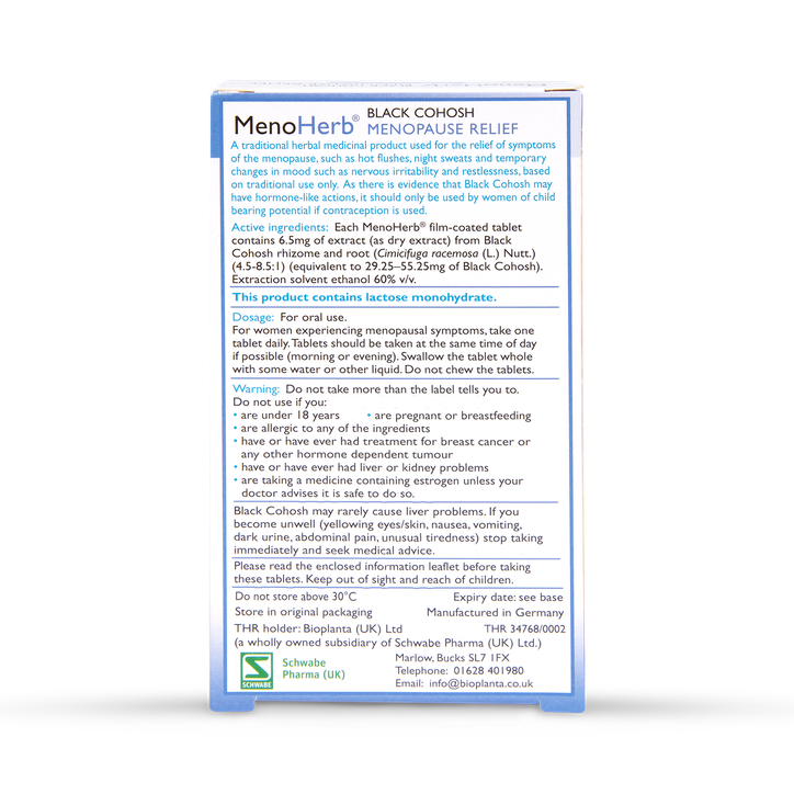 Schwabe Pharma Menoherb 6.5mg 30 Tablets image 2