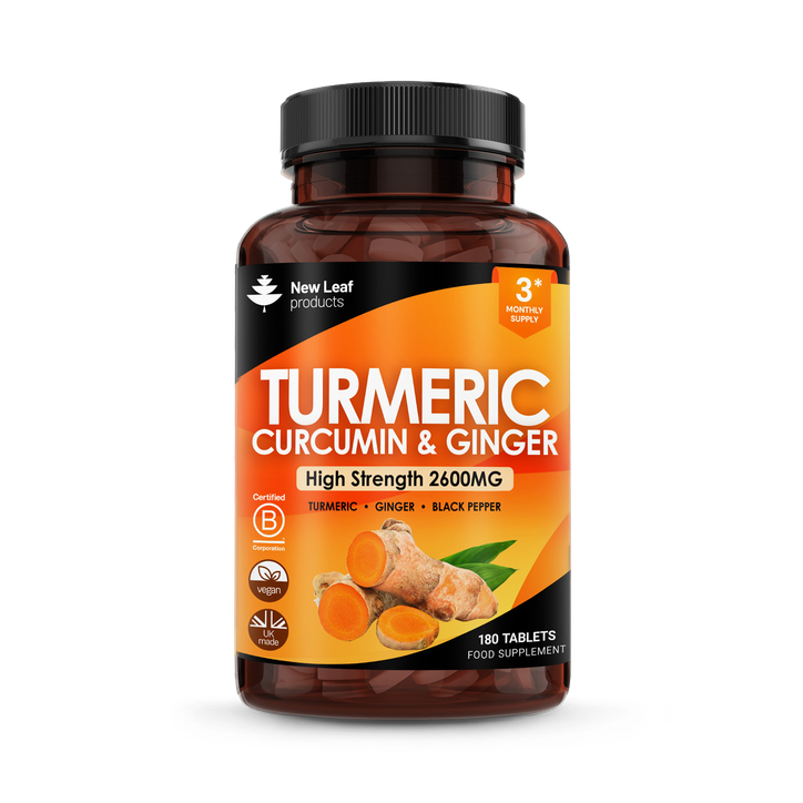 Turmeric, Curcumin, Ginger Tablets 180 tablets image 1